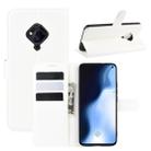 For Vivo S5 Litchi Texture Horizontal Flip Protective Case with Holder & Card Slots & Wallet(White) - 1