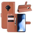 For Vivo S5 Litchi Texture Horizontal Flip Protective Case with Holder & Card Slots & Wallet(Brown) - 1