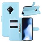 For Vivo S5 Litchi Texture Horizontal Flip Protective Case with Holder & Card Slots & Wallet(Blue) - 1