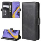 For Galaxy A51 (4G) Dual-side Magnetic Buckle Horizontal Flip Leather Case with Holder & Card Slots & Wallet(Black) - 1