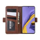 For Galaxy A51 (4G) Dual-side Magnetic Buckle Horizontal Flip Leather Case with Holder & Card Slots & Wallet(Brown) - 9