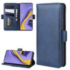 For Galaxy A51 (4G) Dual-side Magnetic Buckle Horizontal Flip Leather Case with Holder & Card Slots & Wallet(Dark Blue) - 1