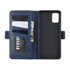For Galaxy A51 (4G) Dual-side Magnetic Buckle Horizontal Flip Leather Case with Holder & Card Slots & Wallet(Dark Blue) - 8