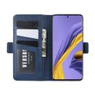 For Galaxy A51 (4G) Dual-side Magnetic Buckle Horizontal Flip Leather Case with Holder & Card Slots & Wallet(Dark Blue) - 9