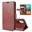 For Galaxy A71 R64 Texture Single Horizontal Flip Protective Case with Holder & Card Slots & Wallet& Photo Frame(Brown) - 1