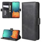 For Galaxy A71 Dual-side Magnetic Buckle Horizontal Flip Leather Case with Holder & Card Slots & Wallet(Black) - 1