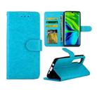 For Xiaomi Note10/CC9 Pro Crazy Horse Texture Leather Horizontal Flip Protective Case with Holder & Card Slots & Wallet & Photo Frame(Baby Blue) - 1