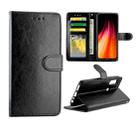 For Xiaomi Redmi Note 8T Crazy Horse Texture Leather Horizontal Flip Protective Case with Holder & Card Slots & Wallet & Photo Frame(Black) - 1