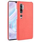 For Xiaomi Mi Note 10/Note10 Pro/CC9 Pro Shockproof Crocodile Texture PC + PU Case(Red) - 1