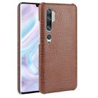 For Xiaomi Mi Note 10/Note10 Pro/CC9 Pro Shockproof Crocodile Texture PC + PU Case(Brown) - 1