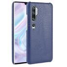 For Xiaomi Mi Note 10/Note10 Pro/CC9 Pro Shockproof Crocodile Texture PC + PU Case(Blue) - 1