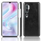 For Xiaomi Mi Note 10/ Note10 Pro/CC9 Pro Shockproof Litchi Texture PC + PU Case(Black) - 1