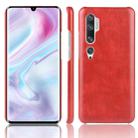 For Xiaomi Mi Note 10/ Note10 Pro/CC9 Pro Shockproof Litchi Texture PC + PU Case(Red) - 1