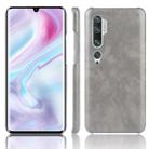 For Xiaomi Mi Note 10/ Note10 Pro/CC9 Pro Shockproof Litchi Texture PC + PU Case(Gray) - 1