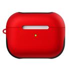 For Apple AirPods Pro Glossy PC Bluetooth Headphone Protective Case(Red) - 1