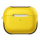 For Apple AirPods Pro Glossy PC Bluetooth Headphone Protective Case(Yellow) - 1