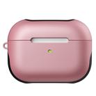 For Apple AirPods Pro Glossy PC Bluetooth Headphone Protective Case(Pink) - 1