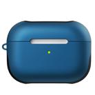 For Apple AirPods Pro Glossy PC Bluetooth Headphone Protective Case(Blue) - 1