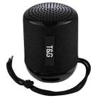T&G TG129 Portable Wireless Music Speaker Hands-free with MIC, Support TF Card FM(Black) - 1