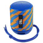 T&G TG129 Portable Wireless Music Speaker Hands-free with MIC, Support TF Card FM(Blue) - 1