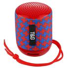 T&G TG129 Portable Wireless Music Speaker Hands-free with MIC, Support TF Card FM(Red) - 1