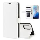 For Galaxy S20 R64 Texture Single Horizontal Flip Protective Case with Holder & Card Slots & Wallet& Photo Frame(White) - 1