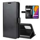 For Galaxy S20+ R64 Texture Single Horizontal Flip Protective Case with Holder & Card Slots & Wallet& Photo Frame(Black) - 1