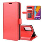 For Galaxy S20+ R64 Texture Single Horizontal Flip Protective Case with Holder & Card Slots & Wallet& Photo Frame(Red) - 1