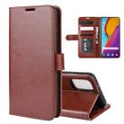 For Galaxy S20+ R64 Texture Single Horizontal Flip Protective Case with Holder & Card Slots & Wallet& Photo Frame(Brown) - 1