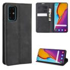 For Galaxy S20+ Retro-skin Business Magnetic Suction Leather Case with Holder & Card Slots & Wallet(Black) - 1