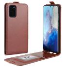 For Galaxy S20 R64 Texture Single Vertical Flip Leather Protective Case with Card Slots & Photo Frame(Brown) - 1