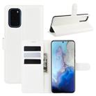 For Galaxy S20 Litchi Texture Horizontal Flip Protective Case with Holder & Card Slots & Wallet(White) - 1