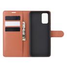 For Galaxy S20 Litchi Texture Horizontal Flip Protective Case with Holder & Card Slots & Wallet(Brown) - 8