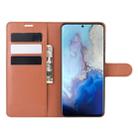 For Galaxy S20 Litchi Texture Horizontal Flip Protective Case with Holder & Card Slots & Wallet(Brown) - 9