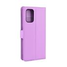 For Galaxy S20 Litchi Texture Horizontal Flip Protective Case with Holder & Card Slots & Wallet(Purple) - 11