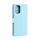 For Galaxy S20 Litchi Texture Horizontal Flip Protective Case with Holder & Card Slots & Wallet(Blue) - 11