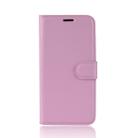 For Galaxy S20 Litchi Texture Horizontal Flip Protective Case with Holder & Card Slots & Wallet(Pink) - 7
