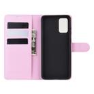 For Galaxy S20 Litchi Texture Horizontal Flip Protective Case with Holder & Card Slots & Wallet(Pink) - 8