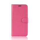 For Galaxy S20 Litchi Texture Horizontal Flip Protective Case with Holder & Card Slots & Wallet(Rose red) - 7