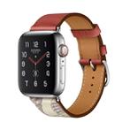 For Apple Watch 3 / 2 / 1 Generation 38mm Universal Silk Screen Psingle-ring Watch Band(Red) - 1