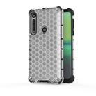 For Motorola Moto G8 Plus Shockproof Honeycomb PC + TPU Case(White) - 1