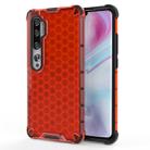 For Xiaomi Mi Note 10/Mi CC9 Pro Shockproof Honeycomb PC + TPU Case(Red) - 1