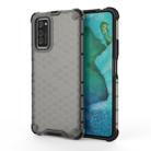 For Huawei Honor V30/V30 Pro Shockproof Honeycomb PC + TPU Case(Grey) - 1