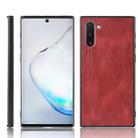 For Galaxy Note10 Shockproof Sewing Cow Pattern Skin PC + PU + TPU Case(Red) - 1