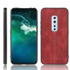 For Vivo V17 Pro Shockproof Sewing Cow Pattern Skin PC + PU + TPU Case(Red) - 1