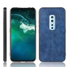 For Vivo V17 Pro Shockproof Sewing Cow Pattern Skin PC + PU + TPU Case(Blue) - 1