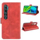 For Xiaomi Mi CC9 Pro Double Buckle Crazy Horse Business Mobile Phone Holster with Card Wallet Bracket Function(Red) - 1