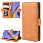 For Galaxy A51 Double Buckle Crazy Horse Business Mobile Phone Holster with Card Wallet Bracket Function(Yellow) - 9