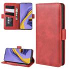 For Galaxy A51 Double Buckle Crazy Horse Business Mobile Phone Holster with Card Wallet Bracket Function(Red) - 9