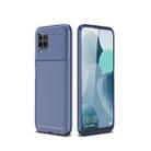 For Huawei Nova 6 SE Beetle Series Carbon Fiber Texture Shockproof TPU Case(Blue) - 1